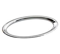 MEXWLOP , for ford, C-Max CMAX C MAX Energi 2017 2018, Car Styling Chrome Silver Steering Wheel Protection Circle Trim Sticker Parts Steering Wheel Trim Sticker