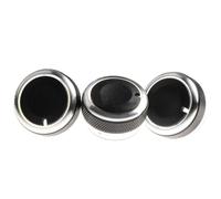 MEXWLOP For Ford, for Focus, 2 3, for Mondeo, 3Pcs Car Air Conditioning Knob Stylish Car Air Conditioning Control Switch Knob Auto Air Vent Switch Dial(Black)