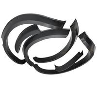 MEXWLOP For Isuzu, Mu-x 2017 2018 2019 2020 6pcs/set Car Fender Flares Wheel Arch Matte Balck Mudguards Car Fender Flare