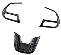 MEXWLOP , for Jeep, Compass 2017 2018 Renegade 2015 +, Carbon Fiber Car Interior Steering Wheel Protection Trim Cover Stickers Steering Wheel Trim Sticker