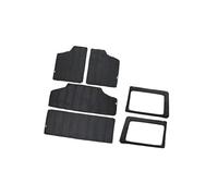 MEXWLOP for Jeep, for Wrangler JK 2012-2017 Car Roof Hardtop Heat Insulation Cotton Sound Heat Insulation Pad Interior Kit Thermal Heat Shield mat(Black 4 Door 6 Pcs Black)