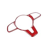 MEXWLOP , for Mercedes-Benz, ABG class W177 W247 W205 X253 W167 class, real carbon fiber steering wheel decorative frame sticker interior Steering Wheel Trim Sticker(Red Carbon Fiber)