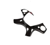 MEXWLOP , for Mercedes-Benz, C-Class C280 C230 W204 2007-2010, ABS carbon fiber car steering wheel panel decorative frame sticker interior Steering Wheel Trim Sticker