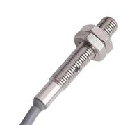 MEXWLOP For Mini, Proximity Switch Ip65 Waterproof Three Wire Inductive Sensor with 2m Cable Npn Pnp No Nc Inductive Metal M3 M4 M5 M6 Proximity Sensor(O6-npn Nc)