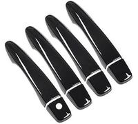 MEXWLOP , for Nissan, for Qashqai, J11 2014 2015 2016 2017 2018 2019 2020 2021 Gloss Chrome CAR Door Handle Cove Car Door Handle Cover(Black No Button)