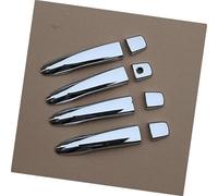 MEXWLOP , for Nissan, for Qashqai, J11 2014 2015 2016 2017 2018 2019 2020 2021 Gloss Chrome CAR Door Handle Cove Car Door Handle Cover(Silver No Button)