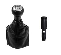 MEXWLOP for Peugeot, 307 207 406, for Citroen, Gear Shift Knob with Leather Gaiter Boot Cover Case Collar Car Styling Accessories Gear Shift Knob(Black Gear Shift Adapter)