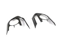 MEXWLOP , for Rav 4, for RAV4, 5 Gen 2019 2020, Steering Wheel Button Frame Cover Trim Carbon Fiber Printed Matte Silver Interior Moulding Steering Wheel Trim Sticker(BLACK Style C 2 pcs)