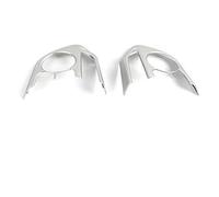 MEXWLOP , for Rav 4, for RAV4, 5 Gen 2019 2020, Steering Wheel Button Frame Cover Trim Carbon Fiber Printed Matte Silver Interior Moulding Steering Wheel Trim Sticker(BLACK Style D 2 pcs)