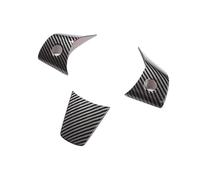 MEXWLOP , for Tesla, Model 3, Steering wheel interior stickers Carbon fiber Automotive interior supplies Applicable year 2018 2019 2020 Steering Wheel Trim Sticker