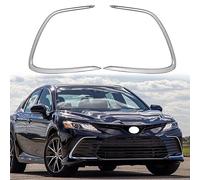 MEXWLOP , for Toyota, Camry 2021 Chrome Front Fog Light Lamp Cover Trim Bumper Molding Garnish Eyebrow Eyelid Fog Light Trim