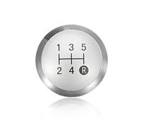 MEXWLOP for Toyota, for Auris 5/6 Speed Car Gear Lever Handball Chrome Gear Shift Knob Cap Cover Interior Parts Car Accessories Gear Shift Knob(5 Silver)