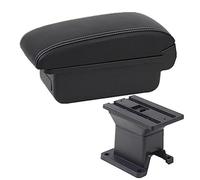MEXWLOP For Toyota, IQ Armrest Box Car Armrest Interior Central Storage Box Car Accessories Retrofit Parts With USB Car Armrests Car Armrest(BLACK A White Line No Usb)