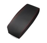 MEXWLOP For Toyota, Prius 2004 2005 2006 2007 2008 2009 Carbon Texture Microfiber Leather Interior Center Armrest Box Cover Sticker Trim Car Armrest Cover(Red line)
