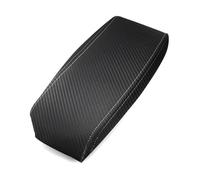 MEXWLOP For Toyota, Prius 2004 2005 2006 2007 2008 2009 Carbon Texture Microfiber Leather Interior Center Armrest Box Cover Sticker Trim Car Armrest Cover(White line)