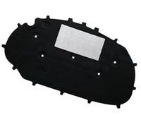 MEXWLOP For VW, for Golf, 6, for Golf, 6 GTI Front Hood Engine Sound Insulation Pad Cotton Soundproof Cover Thermal Heat Insulation Pad Mat Soundproof Mat Cover(Black)