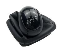 MEXWLOP for, W168 A Class 1997-2004 Black Leather Gear Shift Knob Lever Shifter Gaiter Boot Cover Case Collar Gear Shift Knob(Black 5 Speed R12345)