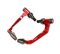 MEXWLOP for Yamaha, TMAX 530 SX DX TMAX530 2017 2018 2019 2020 Handlebar Grips Brake Clutch Levers Guard Protector& Hand Grips Bar End Cap Motorcycle Brake Lever(Red)