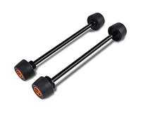 MEXWLOP Front Rear Axle Slider Wheel Crash Protector, for 690 Duke SMC Supermoto R Crash Pad Motorcycle Accessories Parts Protection Motorcycle Fork Protector(Orange)
