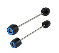 MEXWLOP Front Rear Axle Slider Wheel Crash Protector, for Suzuki, for DRZ400SM DR-Z DRZ 400SM 400 SM DR-Z400SM 2005-2021 2018 2017 2016 2015 Motorcycle Fork Protector(Front Rear Blue)
