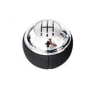 MEXWLOP Gear Knob 5 6 Speed Car Gear Shift Knob Leather Shifter Lever Hand Ball Pen, for, R50 1 D R52 R53 for S 3 for Doors 2001-2008 Gear Shift Knob(Black 5-Speed Silver)