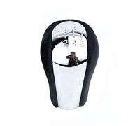 MEXWLOP Gear Knob 5 6 Speed Chromed PU Leather MT Gear Shift Knob, for Toyota, for Corolla, for Yaris, for RAV4, for Verso 1992-2009 Car Gear Shifter Lever Gear Shift Knob(Black 6-Speed)