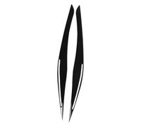 MEXWLOP Headlight Eyebrow, for 3, for Series E90 318i 320i 325 2009 2010 2011 2012 Headlight Eyelid Eyebrow Cover Carbon Fiber Style Headlight Eyebrow(Black)