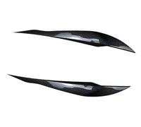 MEXWLOP Headlight Eyebrow, for 3, for Series F30 F31 318i 320i 2012-2017 2018 Car Eyelids Lids Auto Headlight Lamp Eyebrows Cover Trim Stickers ABS Headlight Eyebrow(BLACK Carbon Fiber Look)