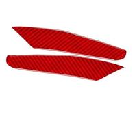 MEXWLOP Headlight Eyebrow, for 7, for Series E65 E66 2002 2003 2004 2005 2006 2007 2008 Carbon Fiber Headlight Eyelid Eyebrow Trim Cover Car Headlight Eyebrow(Red)