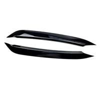MEXWLOP Headlight Eyebrow, for VW, for, for POLO, 2019 2020 Car Headlight Lamp Eyebrow Eyelid Lip Molding Trim Cover Glossy, for Carbon Fiber Look Body Kit Headlight Eyebrow(BLACK Glossy Black)