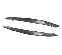 MEXWLOP Headlight Eyebrow, for X5 E70 30i 30d 35d 35i 40d 48i 50i M50d X5M Front Headlight Eyebrows Eyelid Lid By ABS 2X 2008-2013 Headlight Eyebrow(BLACK Carbon Fiber)