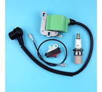 MEXWLOP Ignition Coil Kill Stop Switch Spark Plug Kit, for Husqvarna, 50 51 55 268 272 266 261 262 61 254 257 Chainsaw Chainsaw Switch Kit