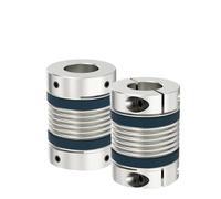MEXWLOP Lb B D25l38 5mm to 12mm Aluminum Alloy Shaft Coupler Bellows Coupling for Lathe Connect Coupler Oldham Couplings(Lb B D25l38 9x9)