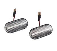 MEXWLOP LIGHT Car Side Marker Light Repeater Turn Signal Lamps, for NISSAN, Tiida, for Micra, K12 Pathfinder R51 NP300 Navara D40, for Qashqai, J10 Note Car Turn Signal Light(Dynamic Crystal)