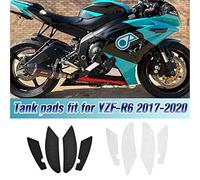 MEXWLOP Moto Anti Slip Side Fuel Tank Pad Cover Protector Sticker Decals Gas Knee Grip Traction compatible with Ya-ma-ha YZF-R6 YZFR6 YZF R6 2017 2018 2019 2020 Motorcycle Anti Slip Pad(Black)
