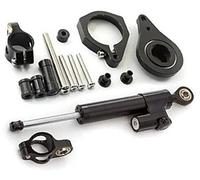 MEXWLOP Motorcycle Acceossories, for, S1000RR S 1000RR S1000 RR 2010-2015, Stabilizer Fiber Carbon Bracket Mount Kit Motorcycle Steering Damper(BLACK 13)
