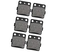 MEXWLOP Motorcycle Front and Rear Brake Pads, for Hon-da ATC250 ATC200X TRX300EX TRX400EX Fourtrax Sportrax TRX250X TRX400 EX Front And Rear Brake Shoes(BLACK 3 Pairs)