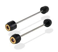 MEXWLOP Motorcycle Front Rear Axle Slider Wheel Crash Protector, for Suzuki, for DRZ400E DRZ400S DRZ400 S E 2000-2021 2019 Aluminum Delrin Motorcycle Fork Protector(Front Rear Gold)