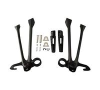 MEXWLOP Motorcycle Matt Black Rear Foot Pegs Footrest Footpegs Bracket GSXR 1000 GSXR1000 2009-2017 Motorcycle Foot Pegs