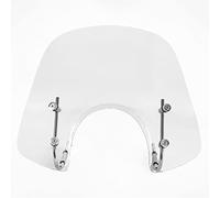 MEXWLOP Motorcycle Windshield Air Wind Deflector Windscreen Dust Proof Protector Accessories, for Piaggio, for Vespa, GTS 250 300 LX 50 125 150 Motorcycle Windshield Windscreen(Clear)