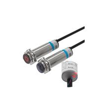 MEXWLOP Photoelectric Sensor Through-beam M18 Series 10-30v Npn Pnp Visible Spot 2mm Sensing Distance 30m Adjustable Proximity Sensor(Npn Nc)