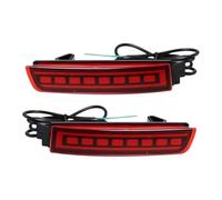 MEXWLOP Rear Tail Light 2PCS Car LED Reflector Lamp Rear Fog Lamp Bumper Light Brake Light, for Infiniti, For QX70 2013-2018 Car Rear Light Assemblies Car Tail Light Indicator(Black MODEL C)