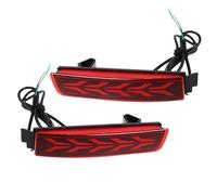 MEXWLOP Rear Tail Light 2PCS Car LED Reflector Lamp Rear Fog Lamp Bumper Light Brake Light, for Infiniti, For QX70 2013-2018 Car Rear Light Assemblies Car Tail Light Indicator(Black MODEL B)