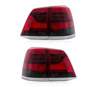 MEXWLOP Rear Tail Light 2PCS Car LED Tail Light Taillight, for Toyota, For Land For Cruiser 200 FJ200 LC200 2008-2015 Rear Fog Lamp Car Rear Light Assemblies Car Tail Light Indicator(Black RED SMOKE)