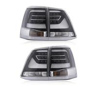 MEXWLOP Rear Tail Light 2PCS Car LED Tail Light Taillight, for Toyota, For Land For Cruiser 200 FJ200 LC200 2008-2015 Rear Fog Lamp Car Rear Light Assemblies Car Tail Light Indicator(WHITE BLACK)