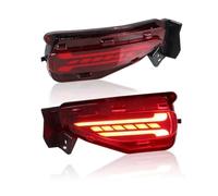 MEXWLOP Rear Tail Light 2PCS, for Toyota, For Fortuner For SW4 2015-2020 LED Reflector Light Rear Bumper Fog Lamp Brake Turn Signal Light Car Rear Light Assemblies Car Tail Light Indicator(Black RED C