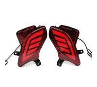 MEXWLOP Rear Tail Light, for Toyota, For Highlander 2020-2023 Auto LED Bumper Light Rear Fog Lamp Brake Light Dynamic Turn Signal Reflector Car Rear Light Assemblies Car Tail Light Indicator(Black RED