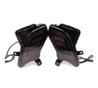 MEXWLOP Rear Tail Light, for Toyota, For Highlander 2020-2023 Auto LED Bumper Light Rear Fog Lamp Brake Light Dynamic Turn Signal Reflector Car Rear Light Assemblies Car Tail Light Indicator(Black SMO