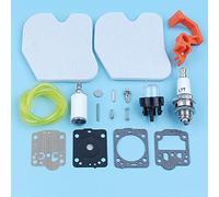 MEXWLOP Service Tune Up Carb Kit, for Husqvarna, 235 236 240 240E 235E Chainsaw 545061801 Air Fuel Filter Line Primer Bulb Switch Control Chainsaw Switch Kit
