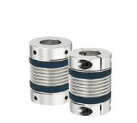 MEXWLOP Shaft Coupling Lb D40l50/58 Bellows Flexible Motor Coupler Cnc Aluminium High Elasticity Universal Joint 3d Printer Cardan Coupler Oldham Couplings(Lb D D40l50 15x15)